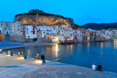 Eski ortaçağ kasabası, Sicilya İtalya