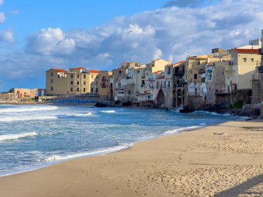 Eski ortaçağ kasabası, Sicilya İtalya