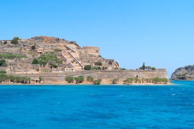 Elunda manzarası, Spinalonga Adası, Girit, Yunanistan