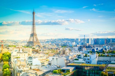 Paris 'in simgeleri, ünlü Eyfel Kulesi ve Paris çatıları, Paris Fransa