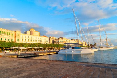 Syracuse eski ortaçağ kasabası, Sicilya İtalya