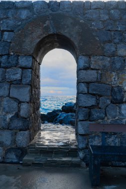 Eski ortaçağ kasabası, Sicilya İtalya