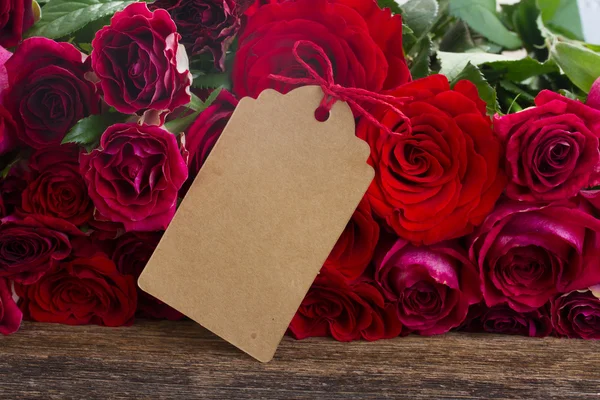 Pile of red roses — Stock Photo, Image