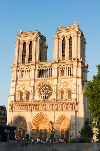 Katedrála Notre Dame, Paříž Francie — Stock fotografie