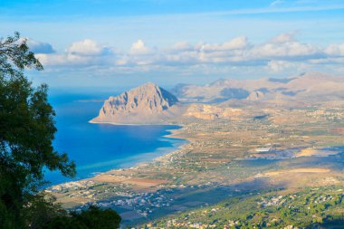 Sicilya 'nın batı kıyısı, San Vito Lo Capo, İtalya