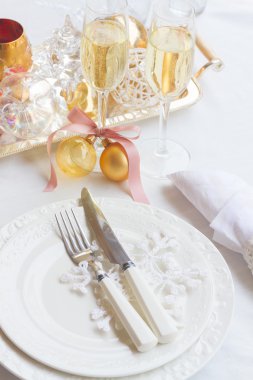 Noel için ayarla sofra