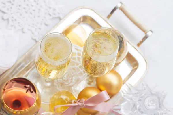 Christmas champagne — Stock Photo, Image