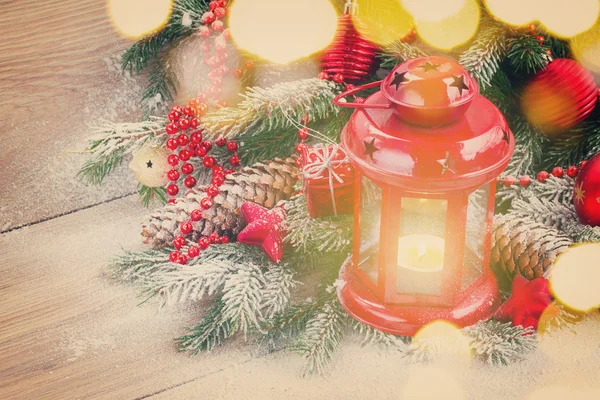 Lanterna de Natal de perto — Fotografia de Stock