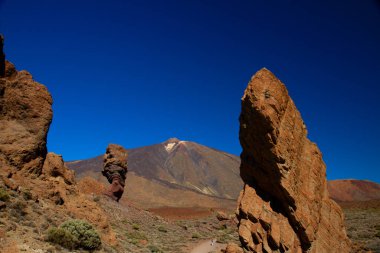 güneşli bir gün, tenerife, Kanarya, İspanya içinde Teide Dağı