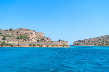 Elunda manzarası, Spinalonga Adası, Girit, Yunanistan