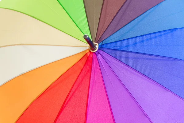 Guarda-chuva arco-íris aberto — Fotografia de Stock