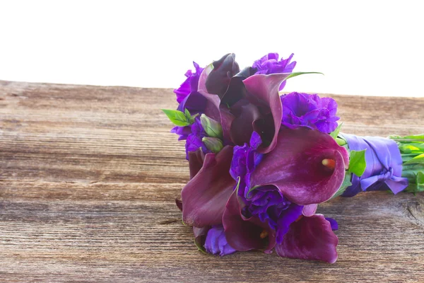 Calla lila y flores de eustoma —  Fotos de Stock