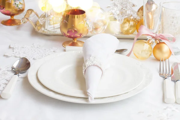 Christmas Tableware set — Stock Photo, Image