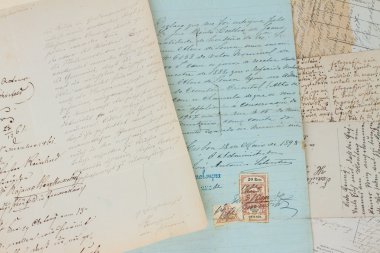 Handwritten letter background clipart