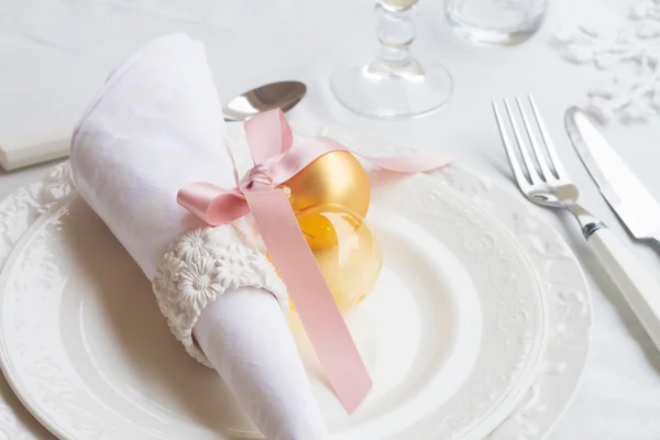 Conjunto de utensílios de mesa para o Natal — Fotografia de Stock