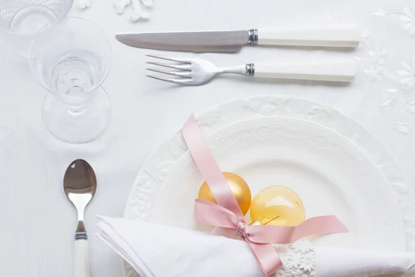 Conjunto de utensílios de mesa para o Natal — Fotografia de Stock