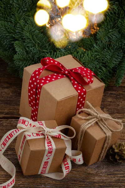 Handmade gift boxe — Stock Photo, Image