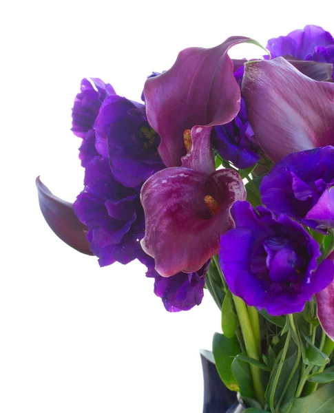 Flores de lírio e eustoma de Calla — Fotografia de Stock