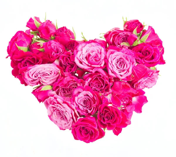 Hart van rozen — Stockfoto