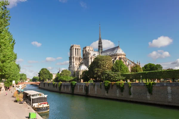 Katedrála Notre Dame, Paříž Francie — Stock fotografie