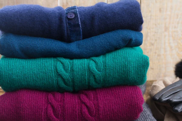 Set of woolen clothes — Stock Photo, Image