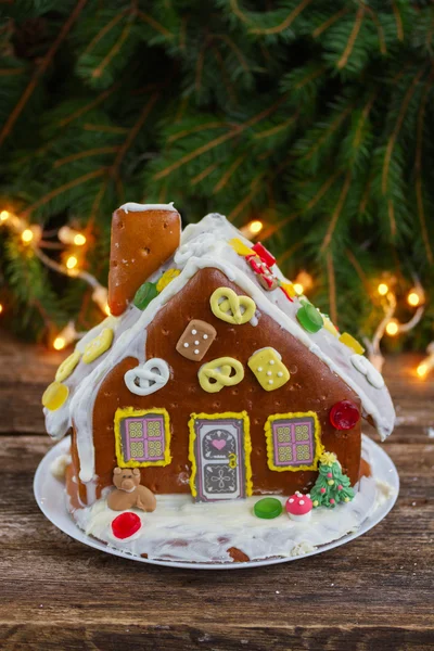 Gingerbread House para o Natal — Fotografia de Stock