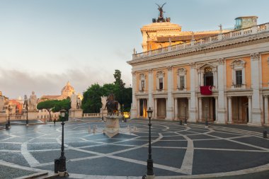 Roma, İtalya 'daki Campidoglio Meydanı