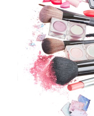 Fırçalar göz gölgeler paleti