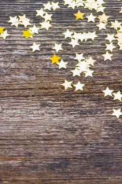 Noel yıldız ahşap üzerine