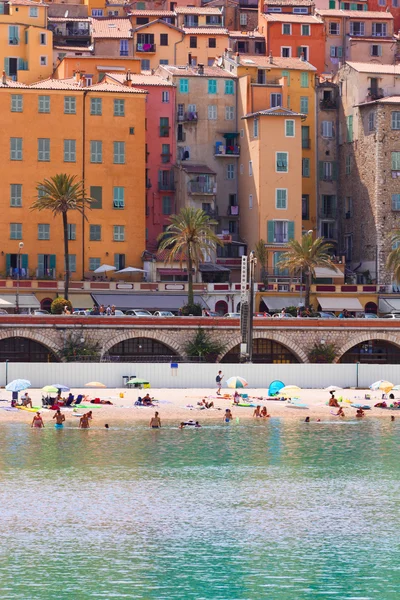 Casco antiguo de Menton, Francia — Foto de Stock