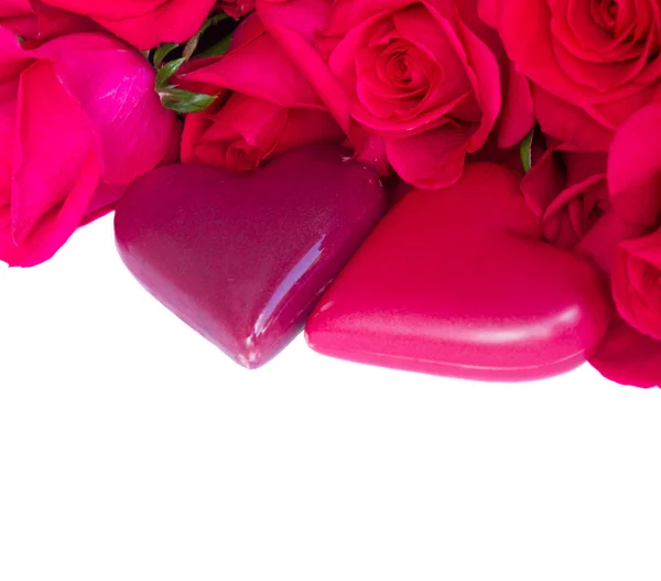 Dos rosas rojas escarlata —  Fotos de Stock