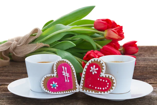 Valentines day coffee — Stock Photo, Image