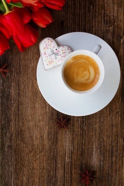 Valentines day coffee — Stock Photo, Image