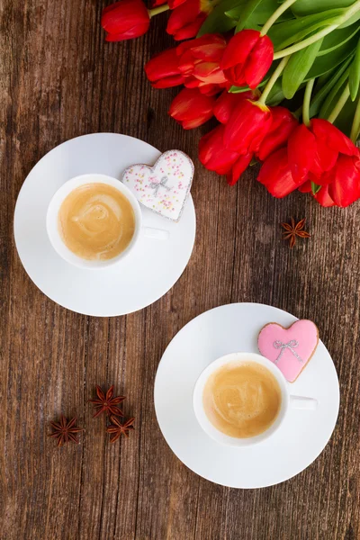 Valentines day coffee — Stock Photo, Image