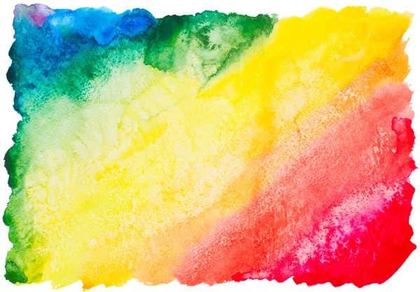 Aquarelle colorée fond arc-en-ciel — Photo