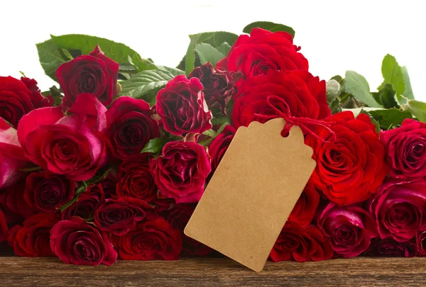 Border of red roses — Stock Photo, Image