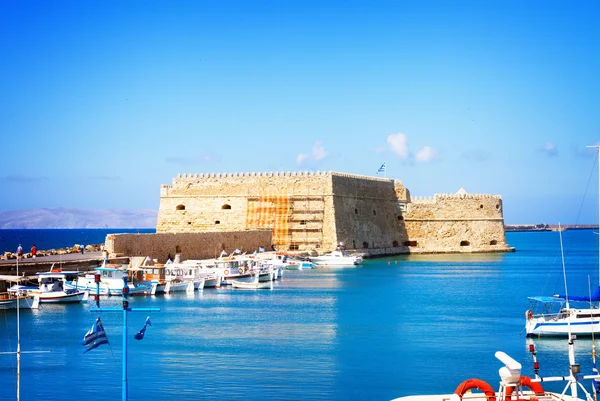 Heraklion harbour, Creta, Grécia — Fotografia de Stock