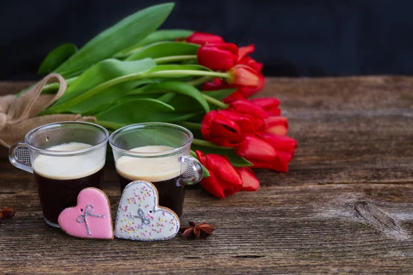 Café de San Valentín —  Fotos de Stock