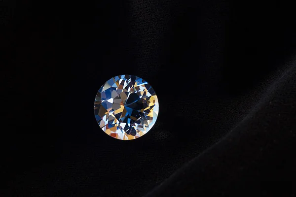 Diamantes em preto — Fotografia de Stock