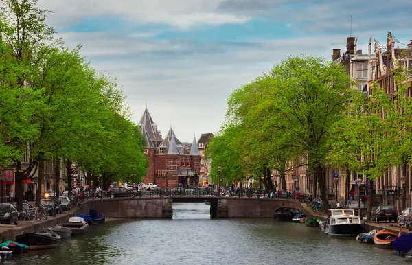 Starý Amsterdam, Nizozemsko — Stock fotografie