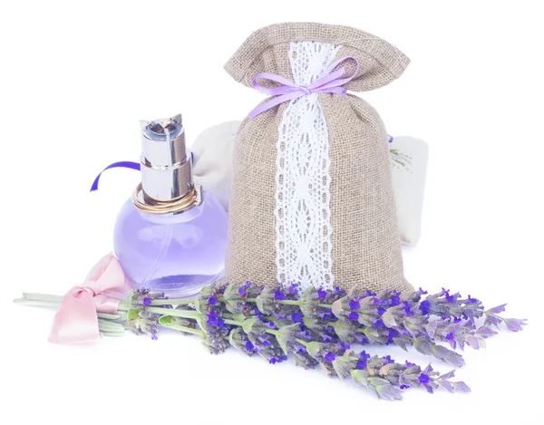 Lavendel bloemen spa — Stockfoto