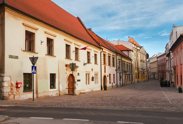 Улица в старом Кракове, Польша — стоковое фото