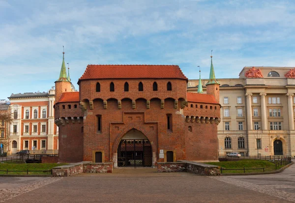 Eski Barbacan Krakow, Polonya — Stok fotoğraf