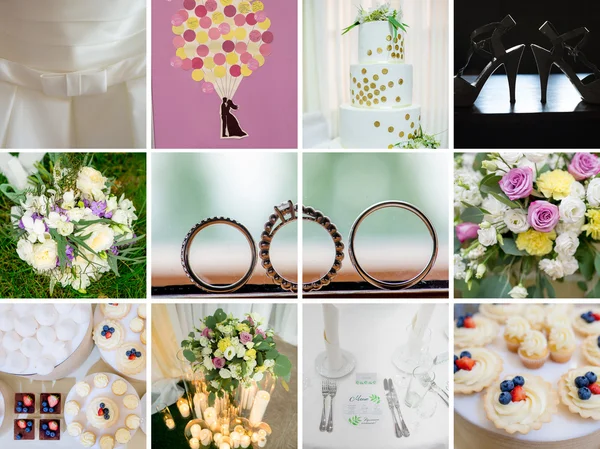 Colección de detalles de la boda . — Foto de Stock