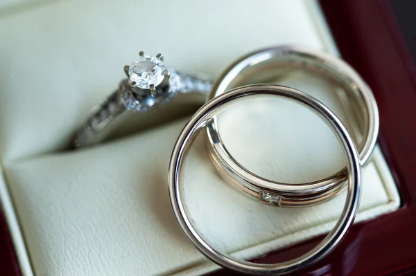結婚指輪のクローズ アップ — ストック写真