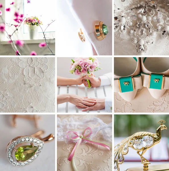 Colección de detalles de la boda . — Foto de Stock