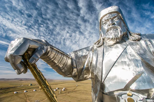 La statua più grande del mondo di Gengis Khan — Foto Stock