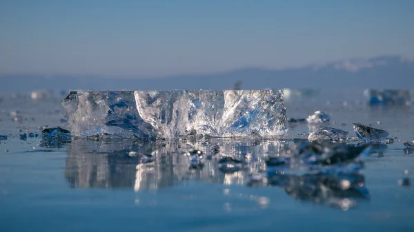 Pulire ghiaccio trasparente — Foto Stock