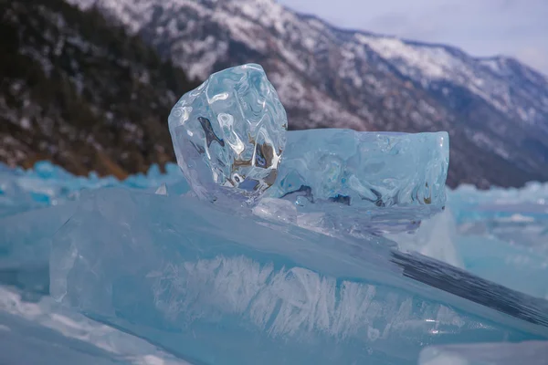 Temiz şeffaf buz — Stok fotoğraf