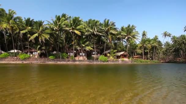 在印度的热带度假村 — 图库视频影像